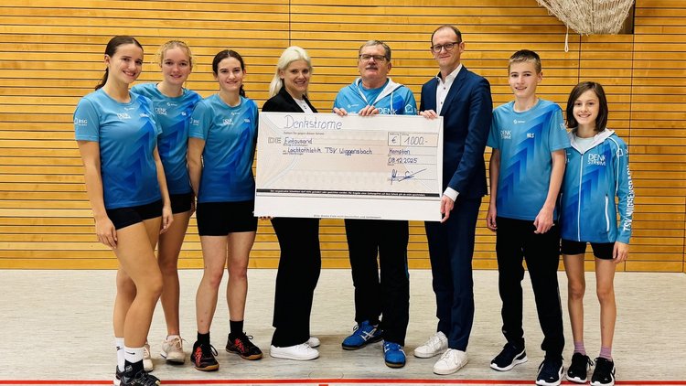 Denkströme unterstützt Leichtathletik Wiggensbach mit 1.000 Euro 